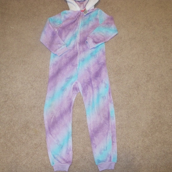 Saint Eve Kids Girl's Unicorn Onesie Pajama Size XS (5/6) GUC - Picture 2 of 3